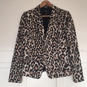 Leopard blazer by MNG in size S